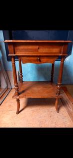 Meuble à couture Marquetté, Antiquités & Art, Antiquités | Meubles | Tables, Enlèvement