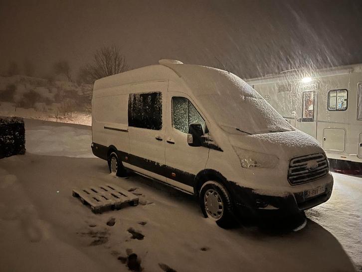 Zelfbouw Camper Ford Transit, Caravanes & Camping, Camping-cars, Particulier, jusqu'à 3, Modèle Bus ou Fourgon aménagé, Ford, Ford