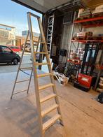 SOLIDE professionele aluminium trapladder – 8 treden, Ophalen, Ladder