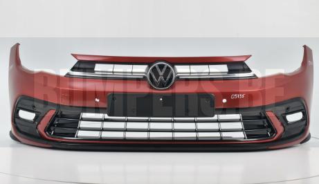 Bumper VOLKSWAGEN POLO 2G0 2G R-LINE RLINE FACELIFT2022- 4XP, Auto-onderdelen, Carrosserie, Bumper, Voor, Gebruikt, 6 maanden garantie