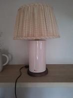 Vintage roze lampadaire in porselein en hout, Ophalen of Verzenden, Hout