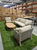 Tuin Loungeset, Tuin en Terras, Tuinsets en Loungesets, Ophalen, 5 zitplaatsen, Nieuw, Bank