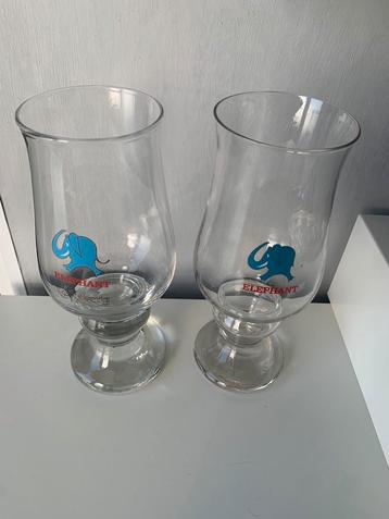 2 verres CARLSBERG ÉLÉPHANT, Enlèvement ou Envoi, Utilisé
