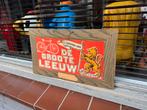 De Groote Leeuw fietsen reclamebord, Ophalen of Verzenden, Gebruikt, Reclamebord