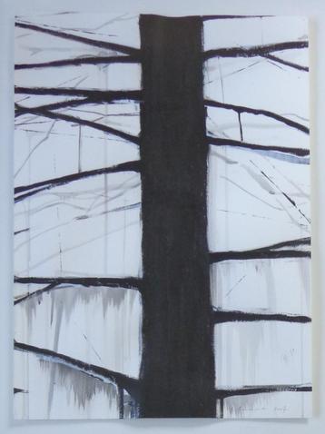 YVES BEAUMONT / TREE / ACRYL VERF / 95x75cm / KADER / SIG beschikbaar voor biedingen