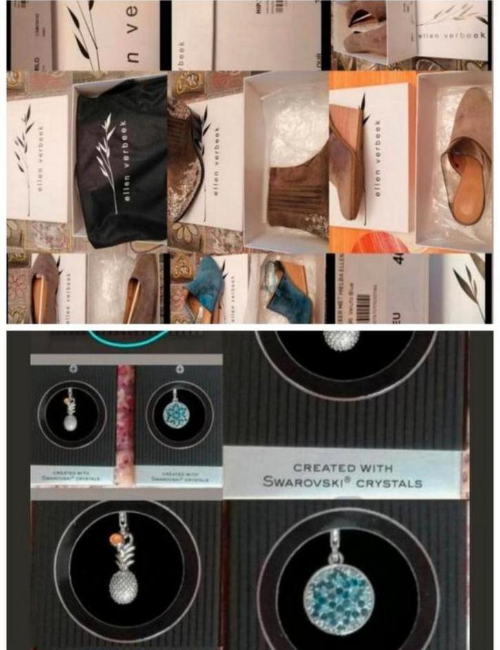 ✓ ENSEMBLE 80 BIJOUX SWAROVSKI & 6 CHAUSSURES ELLEN VERBEEK, Kleding | Dames, Trouwkleding en Trouwaccessoires, Nieuw, Accessoires