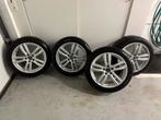 Set winterbanden op siervelg, Auto-onderdelen, Banden en Velgen, 18 inch, Banden en Velgen, Personenwagen, Gebruikt