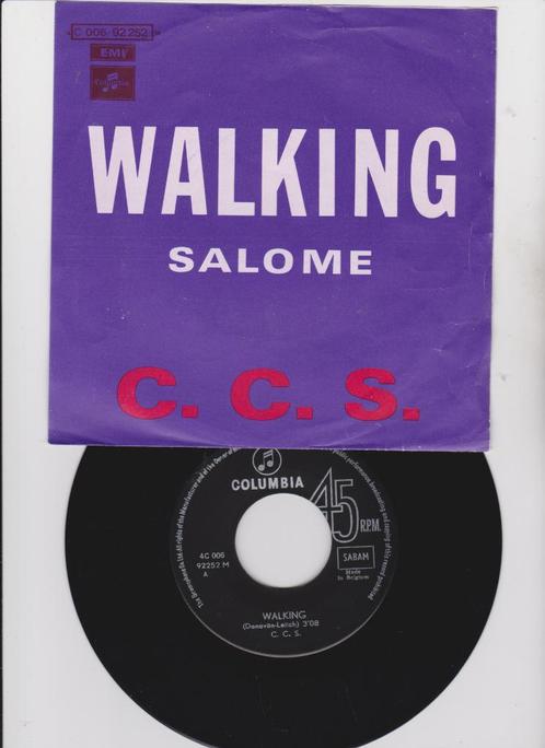 C.C.S. – Walking   1971  Blues Rock, Cd's en Dvd's, Vinyl Singles, Zo goed als nieuw, Single, Pop, 7 inch, Ophalen of Verzenden