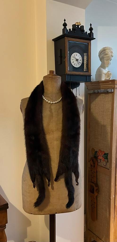 Antieke etalagepop / paspop – stof & hout., Antiek en Kunst, Antiek | Kleding en Textiel, Ophalen