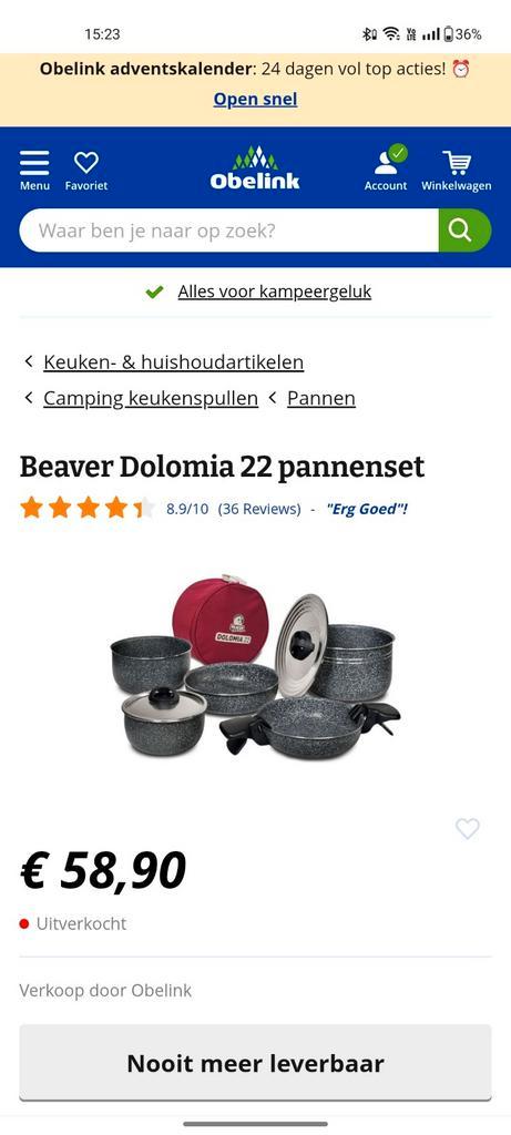 Camping pannenset, Caravans en Kamperen, Mobilhome-accessoires, Ophalen
