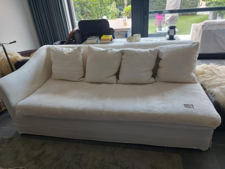 zetel chaise longue van Scapa, Huis en Inrichting, Zetels | Zetels en Chaises Longues, Gebruikt, Hout, Stof, Ophalen