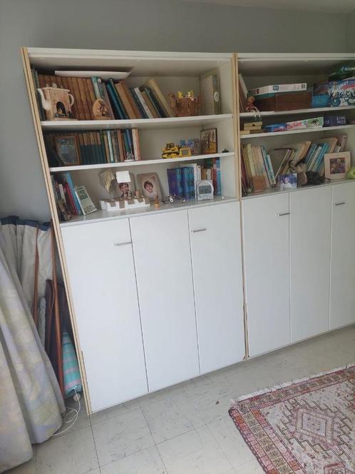 Meuble avec lits escamotables, Huis en Inrichting, Slaapkamer | Bedden, Gebruikt, Eenpersoons, 120 cm, 200 cm, Overige materialen