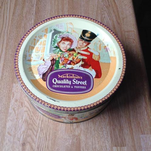 Quality Street blik Mackintosh 1950-60 Chocolates & toffees, Verzamelen, Blikken, Gebruikt, Overige, Overige merken, Ophalen of Verzenden