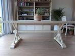 Zeer mooie witte zware eettafel, zonder stoelen., Huis en Inrichting, Ophalen, Gebruikt