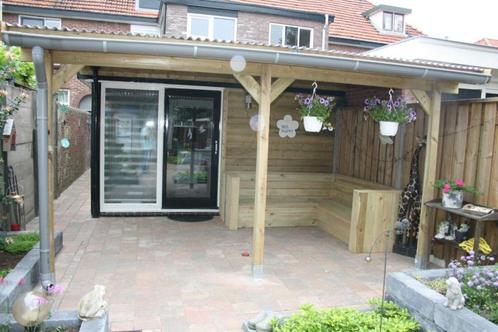 Muuraanbouw-Veranda-Overkapping, Doe-het-zelf en Bouw, Hout en Planken, Nieuw, Overige typen, Overige houtsoorten, 300 cm of meer