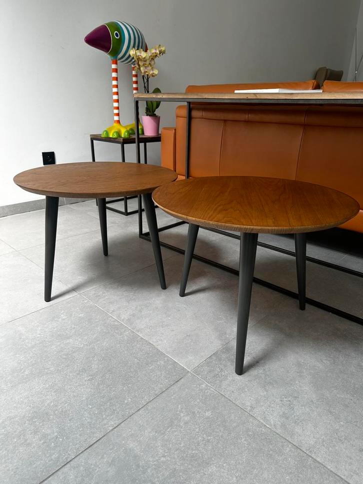 2x Design Bijzettafel - Verberckmoes, Huis en Inrichting, Tafels | Bijzettafels, Zo goed als nieuw, Ophalen