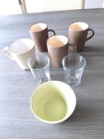 Lot de tasses et verres, Comme neuf, Enlèvement