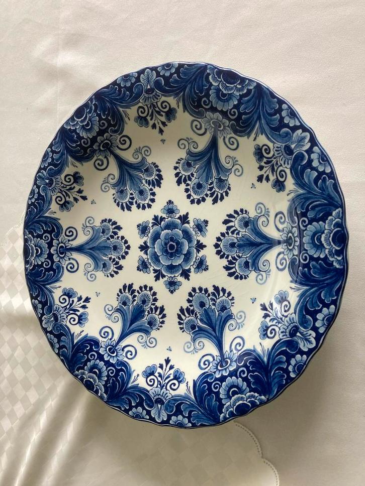 Prachtig Delftsblauw wandbord, Antiek en Kunst, Antiek | Wandborden en Tegels, Ophalen
