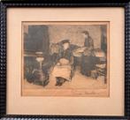 Charles Mertens ets, Antiek en Kunst, Ophalen of Verzenden