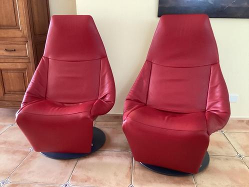 Jori relax Model Icarus(zeldzame set)2 stuks ZGAN, Huis en Inrichting, Fauteuils, Zo goed als nieuw, Leer, Ophalen