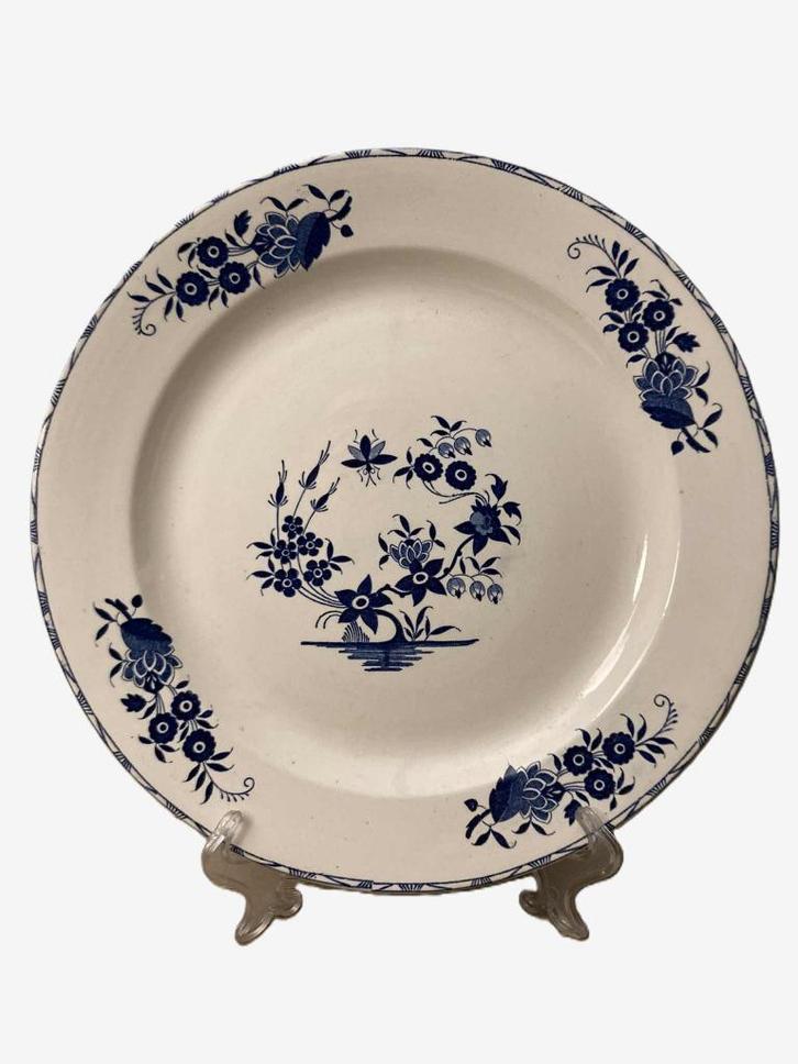 Grote ronde schaal 32 cm Boch Grand Bouquet, Antiek en Kunst, Antiek | Keramiek en Aardewerk, Ophalen of Verzenden