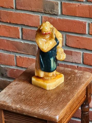 Sierkaars - Pater met kruik, Enlèvement, Comme neuf, Bougie, Moins de 25 cm