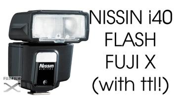 Nissin i40 compacte TTL/HSS flitser voor Fuji cameras 