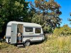 Hobby De Luxe caravan (1989) – 830kg – incl. voortent, Caravans en Kamperen, Hobby, Kachel, Treinzit, 750 - 1000 kg