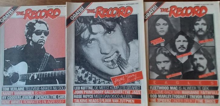 3x THE RECORD// muziekmaandblad // 1979 // nrs 7/8/10 //, Verzamelen, Tijdschriften, Kranten en Knipsels, Tijdschrift, Ophalen of Verzenden