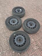 4 winterbanden 205/55R16 91H, Ophalen, Gebruikt, 16 inch, Band(en)