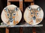 Peintures de cerfs sur des disques d'arbres, Enlèvement ou Envoi