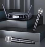 First Class draadloze microfoonset met twee UHF handmicros, Ophalen of Verzenden, Nieuw, Microfoon(s)