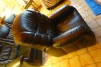 leren fauteuil, Huis en Inrichting, Fauteuils, Ophalen, Zo goed als nieuw, Classique, 50 tot 75 cm