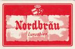 B 11 / KAART NORDBRAU LUXUSBIER ROOD WIT, Ophalen of Verzenden, Nieuw, Speelkaart(en)