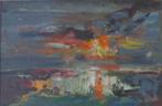 JACK GODDERIS / LANDSCHAP / OLIEVERF / 43x56cm / KADER / SIG, Ophalen of Verzenden