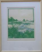 MARTIN R. BAEYENS / LANDSCHAP / KLEURLITHO / 52x42cm / KADER, Ophalen of Verzenden