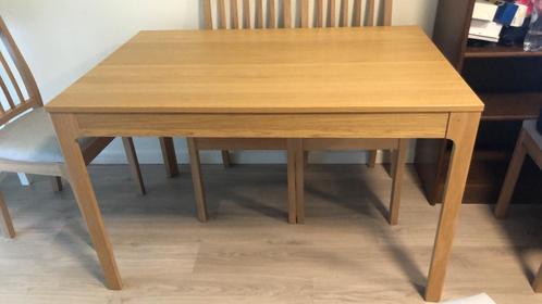 Ikea Ekaden tafel, Huis en Inrichting, Tafels | Eettafels, Zo goed als nieuw, Eikenhout, Ophalen