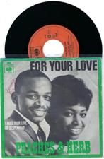 Soul ballad 45: Peaches And Herb – For Your Love, Gebruikt, 7 inch, Single, Ophalen of Verzenden