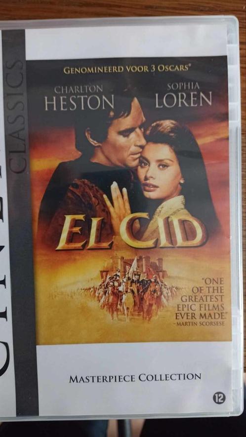 El Cid met Charlton Heston, Sophia Loren, Raf Vallone,, Cd's en Dvd's, Dvd's | Klassiekers, Zo goed als nieuw, Actie en Avontuur