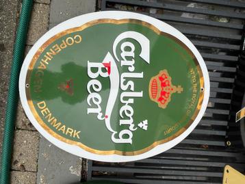 Emaillebord carlsberg beschikbaar voor biedingen