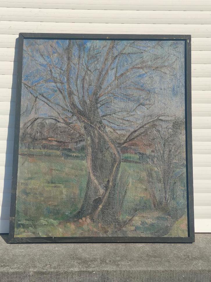 huile sur toile signe jan de bondt, Antiek en Kunst, Kunst | Schilderijen | Klassiek, Ophalen of Verzenden