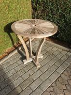 teak tafeltje, Tuin en Terras, Ophalen, Gebruikt, Teakhout