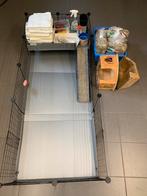 Draadkubus kooi met verdieping voor cavia’s, Enlèvement, Utilisé, Cage, Cobaye