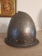 Casque cabasset XVI ème siècle, Collections, Enlèvement ou Envoi, Armée de terre, Casque ou Béret