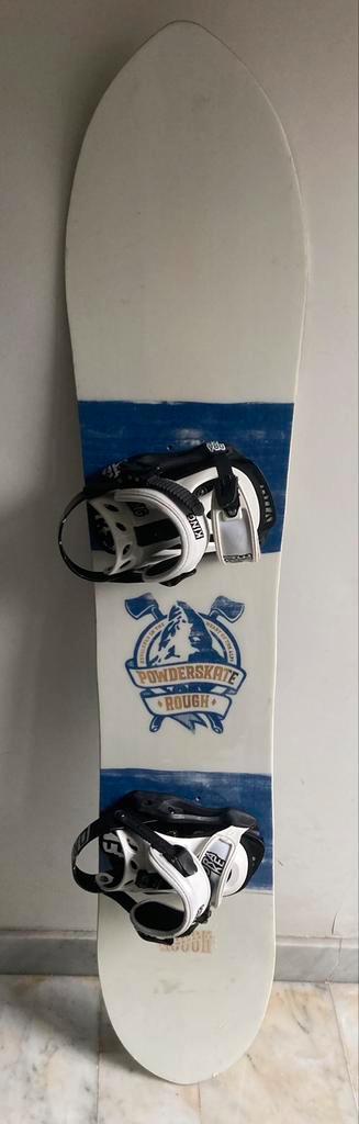 Snowboard ROUGH Powderskate 155 met bindingen, Sport en Fitness, Snowboarden, Zo goed als nieuw, Bindingen, Ophalen