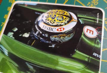 Sticker F1 Jaguar Racing Eddie Irvine 2000 helm disponible aux enchères