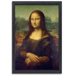 Mona Lisa - Leonardo da Vinci canvas + baklijst 60x90cm, Antiek en Kunst, Verzenden