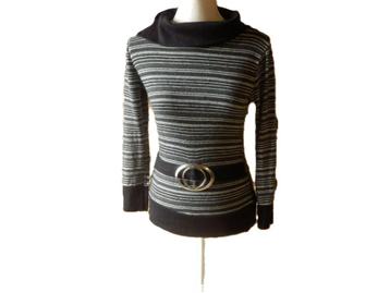 (91)- pull femme t.38 gris noir - beschikbaar voor biedingen