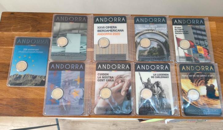 2 euro Andorra 2014 -> 2023, Postzegels en Munten, Munten | Europa | Euromunten, 2 euro, Monaco, Ophalen