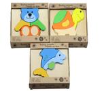 3 houten kwaliteits-inleg-puzzels - nieuw – vanaf 12 maanden, Kinderen en Baby's, Speelgoed | Kinderpuzzels, Ophalen of Verzenden